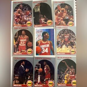 NBA Hoops Houston Rockets team Cards 1990s